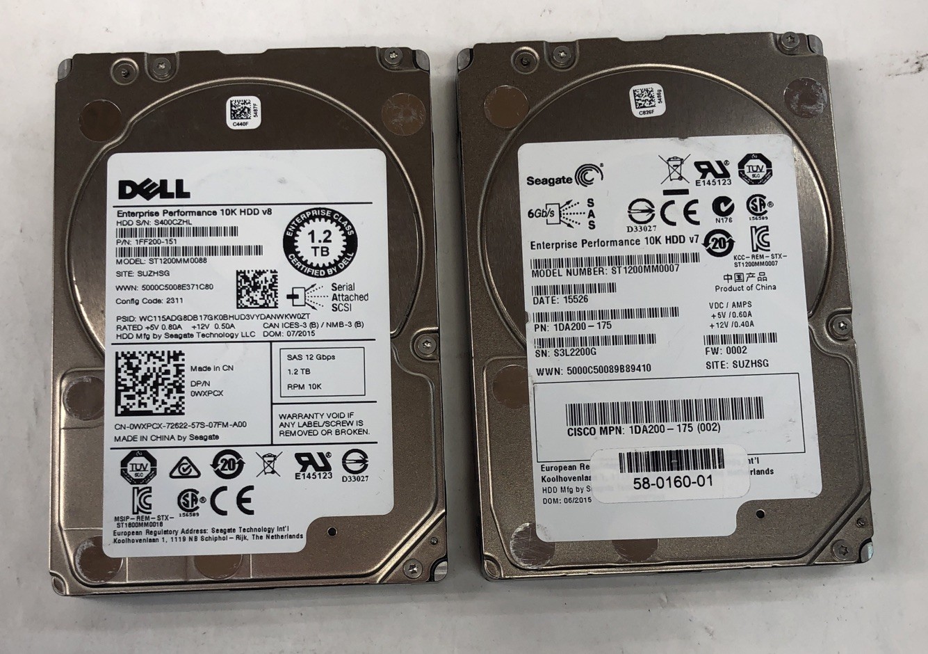 [Lot of 2] Seagate Enterprise Performance 10K.8 | 1.2TB @10K | 2.5" ST1200MM0007