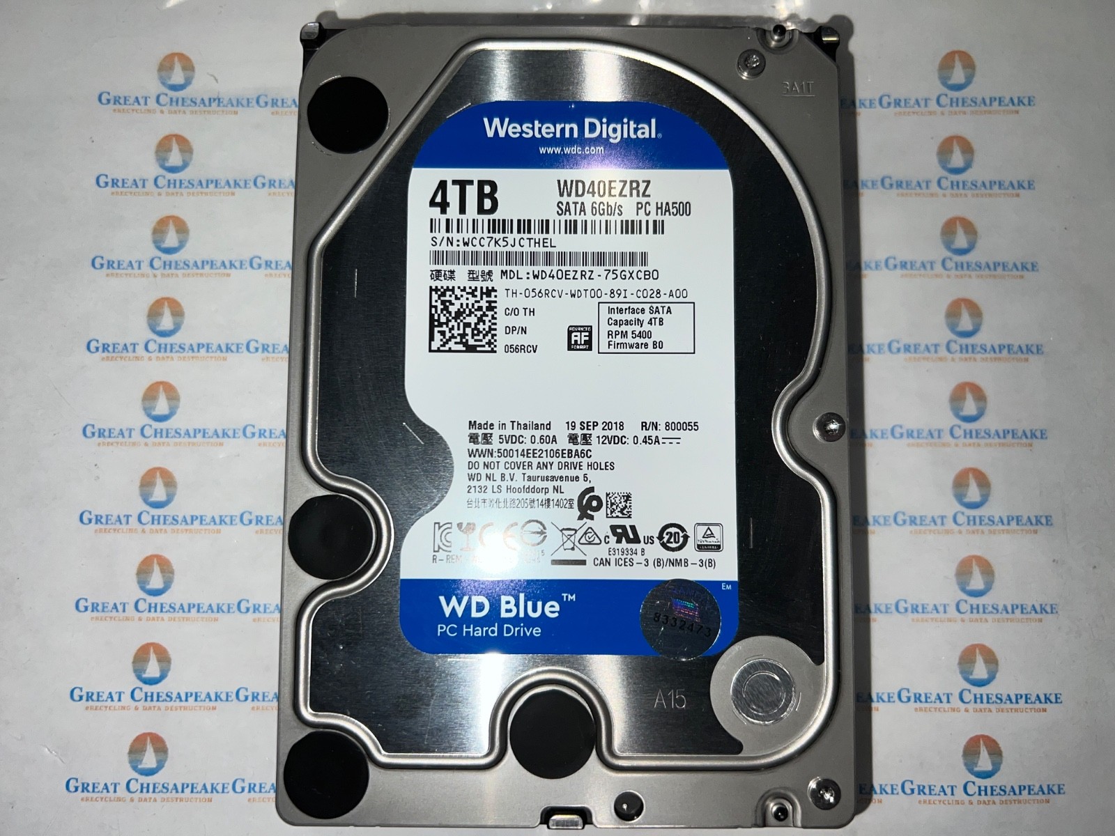 Western Digital WD40EZRZ-75GXCB0 4TB WD Blue 3.5" SATA TESTED
