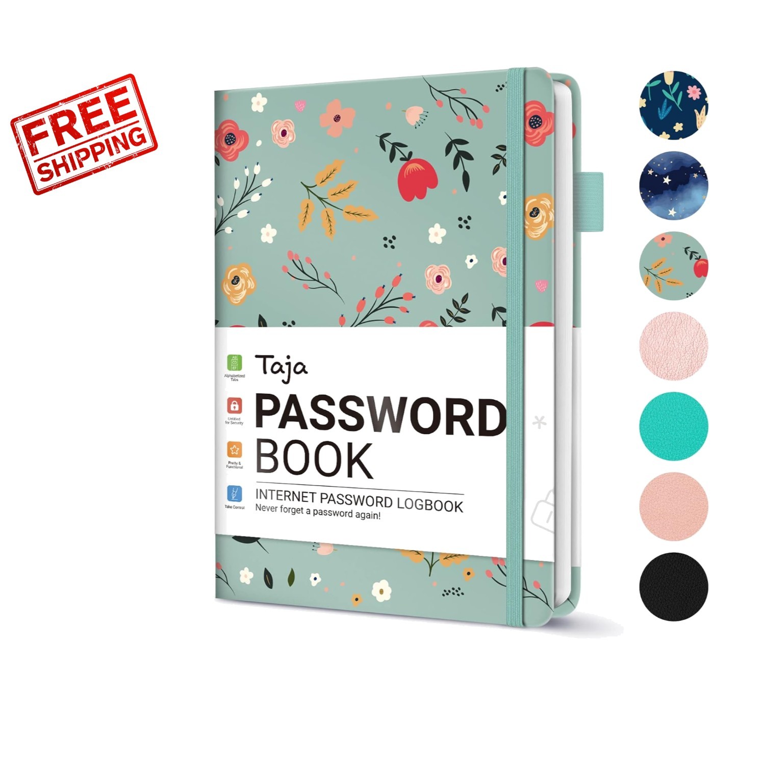 Elegant Password Keeper Book for Seniors - 136 Pages of Secure Organization