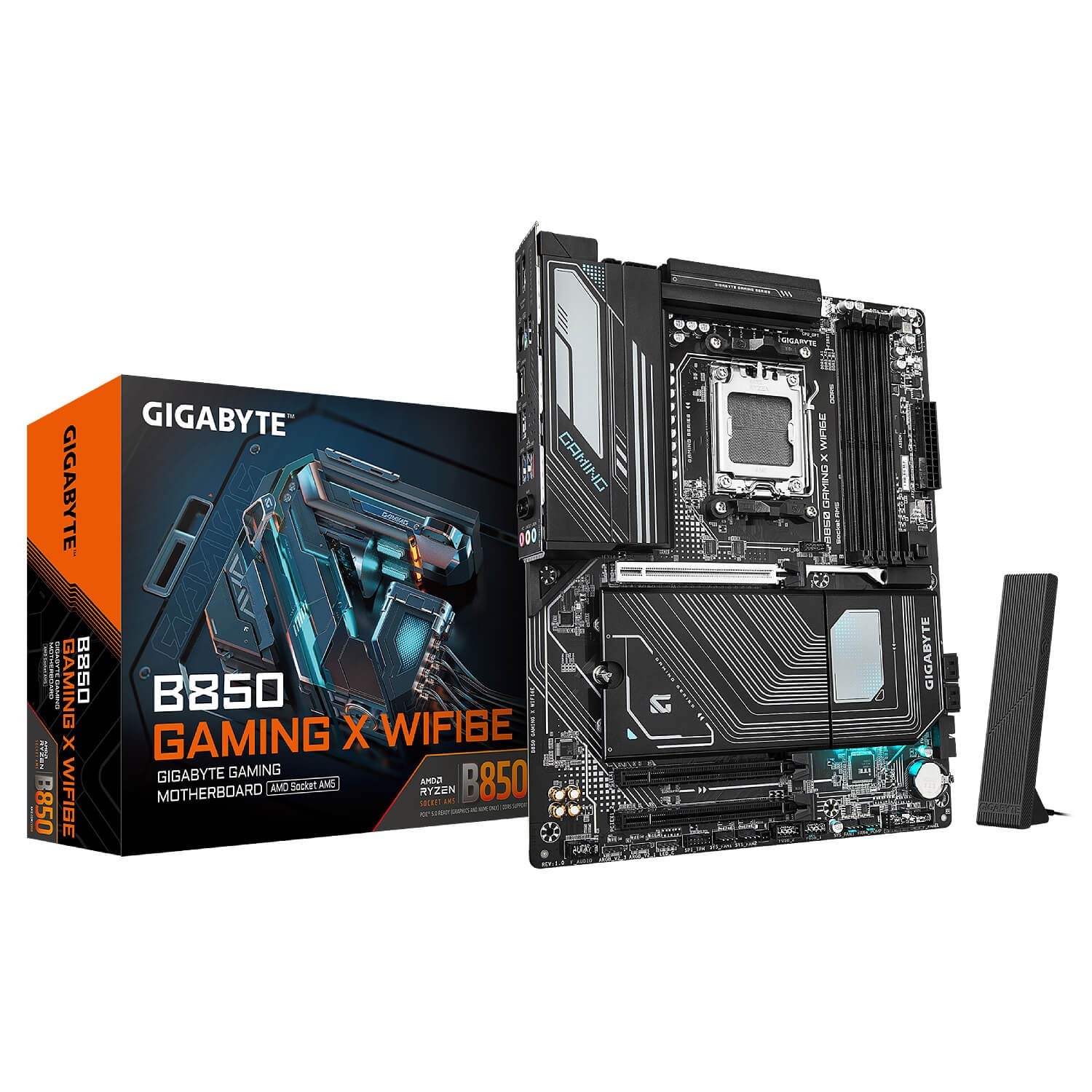 Gigabyte B850 GAMING X WIFI6E Motherboard AMD B850 AM5 DDR5 ATX Wi-Fi 6/6E SATA3