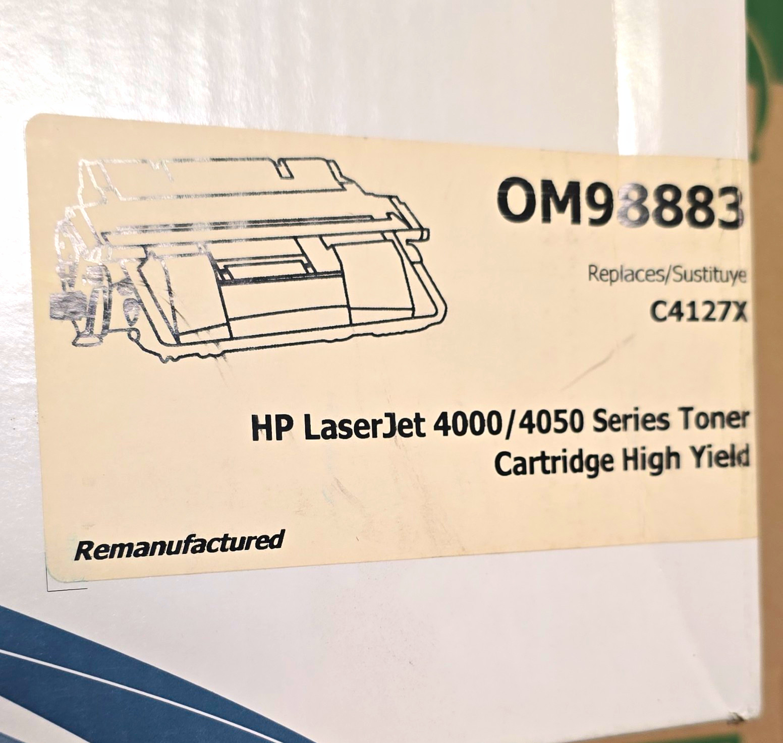 OfficeMax OM98883 Reman Laser Toner Cartridge C4127X for HP LaserJet 4000/4050
