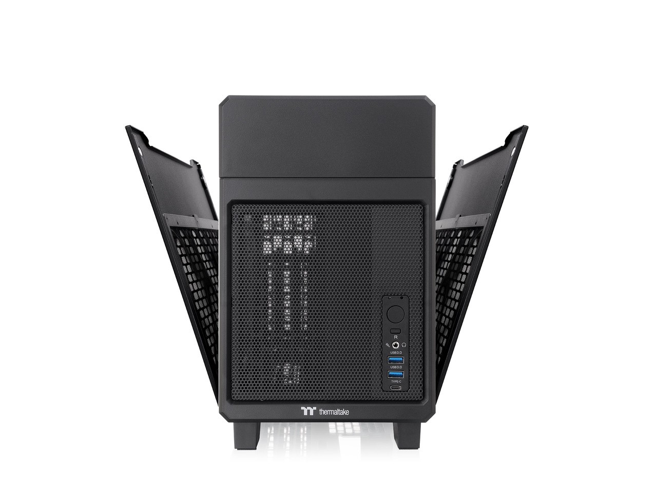 TR100 SFF Chassis mITX Support 18.9 Liters PCIe 4.0 Riser Cable Thermaltake