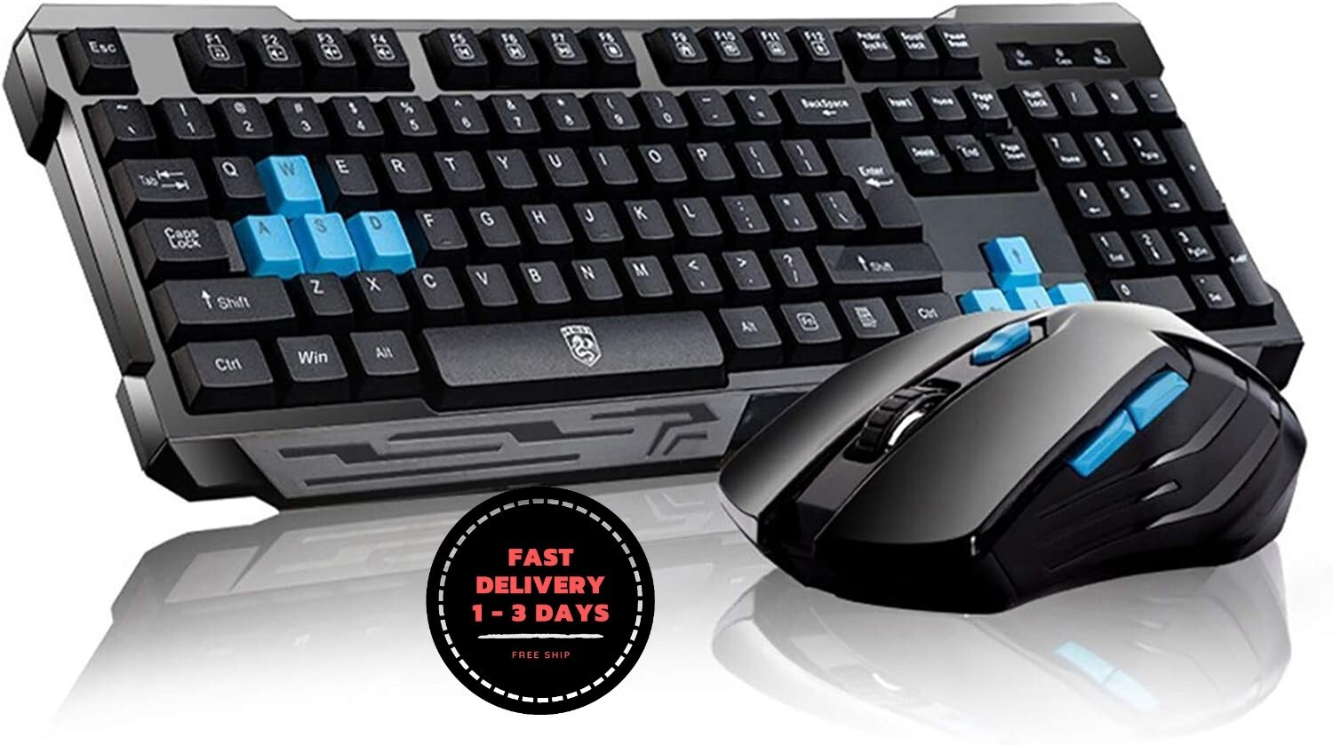 Combos De Teclado Y Ratón, Soke-Six Multimedia Impermeable 2.4GHz Inalámbrico