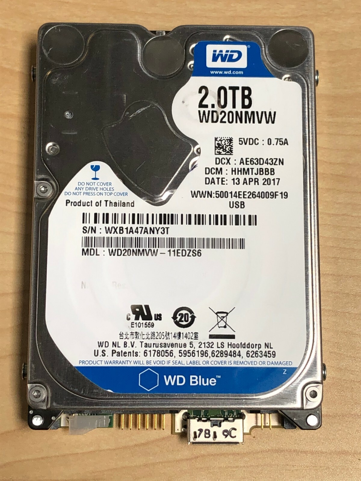 Western Digital WD20NMVW 2TB USB 3.0 WD 2.5"