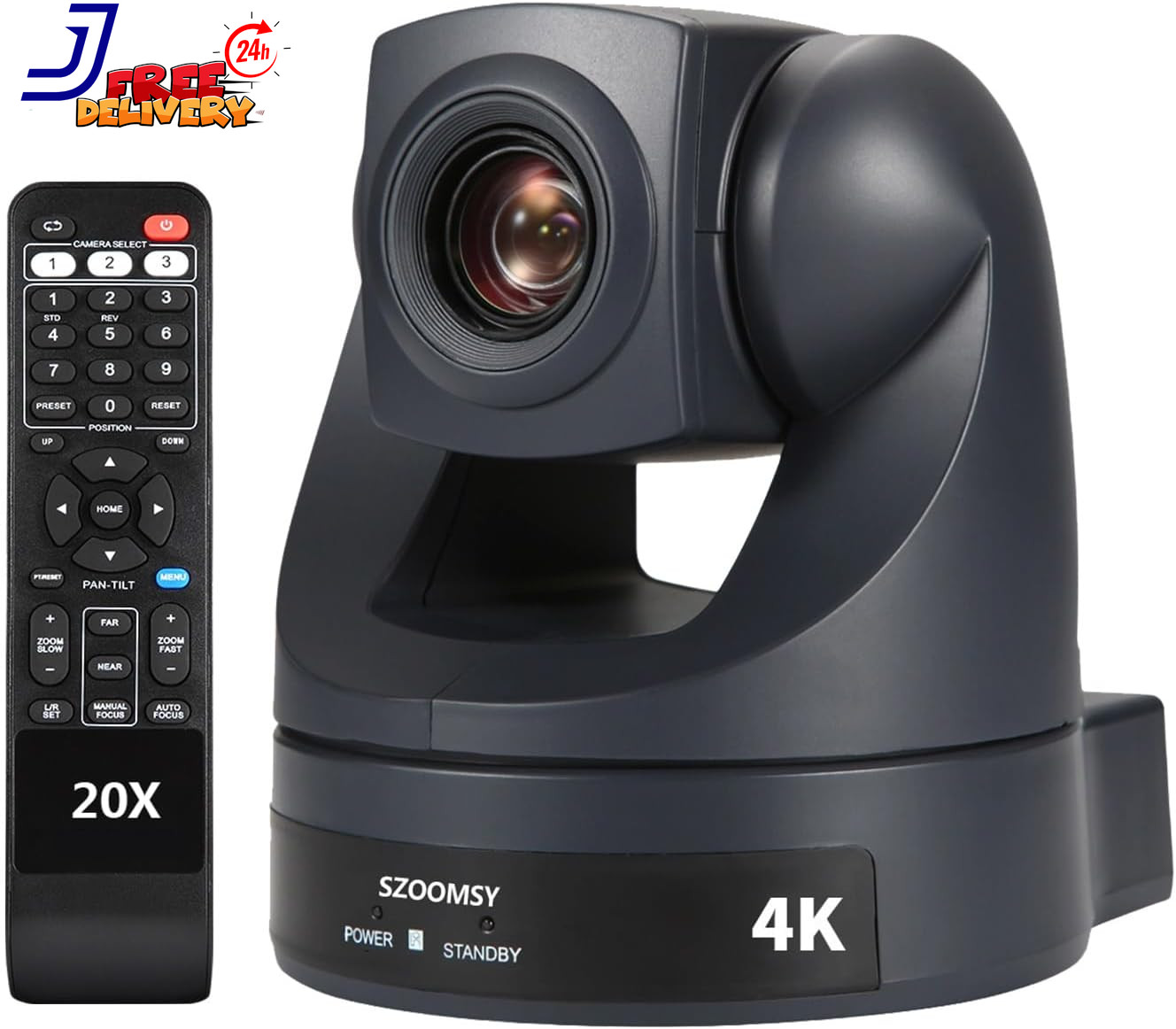 PTZ Camera 4K 20x Optical Zoom with HDMI USB Output Support 4K30fps Conferenc