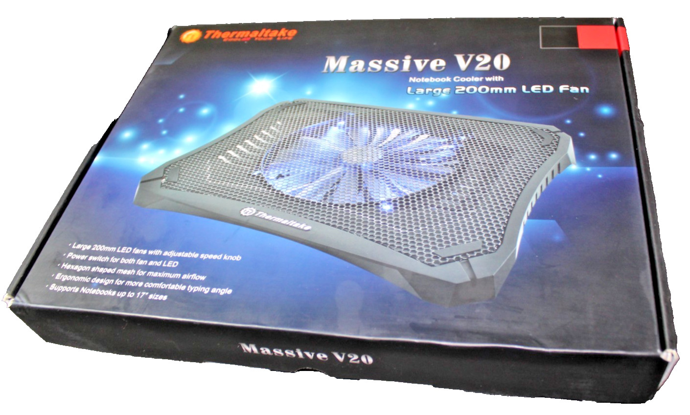 Thermaltake Massive V20 200MM 800RPM Notebook Cooler Fan Blue