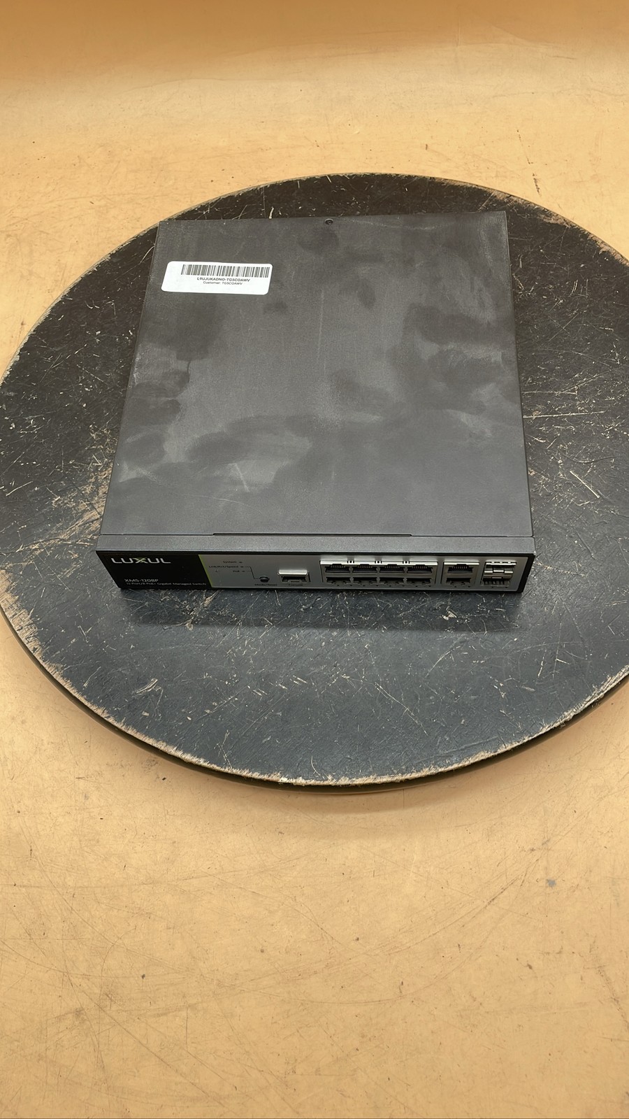 Luxul XMS-1208P 12-Port 8 PoE+ Gigabit Managed Ethernet Network Switch Unit