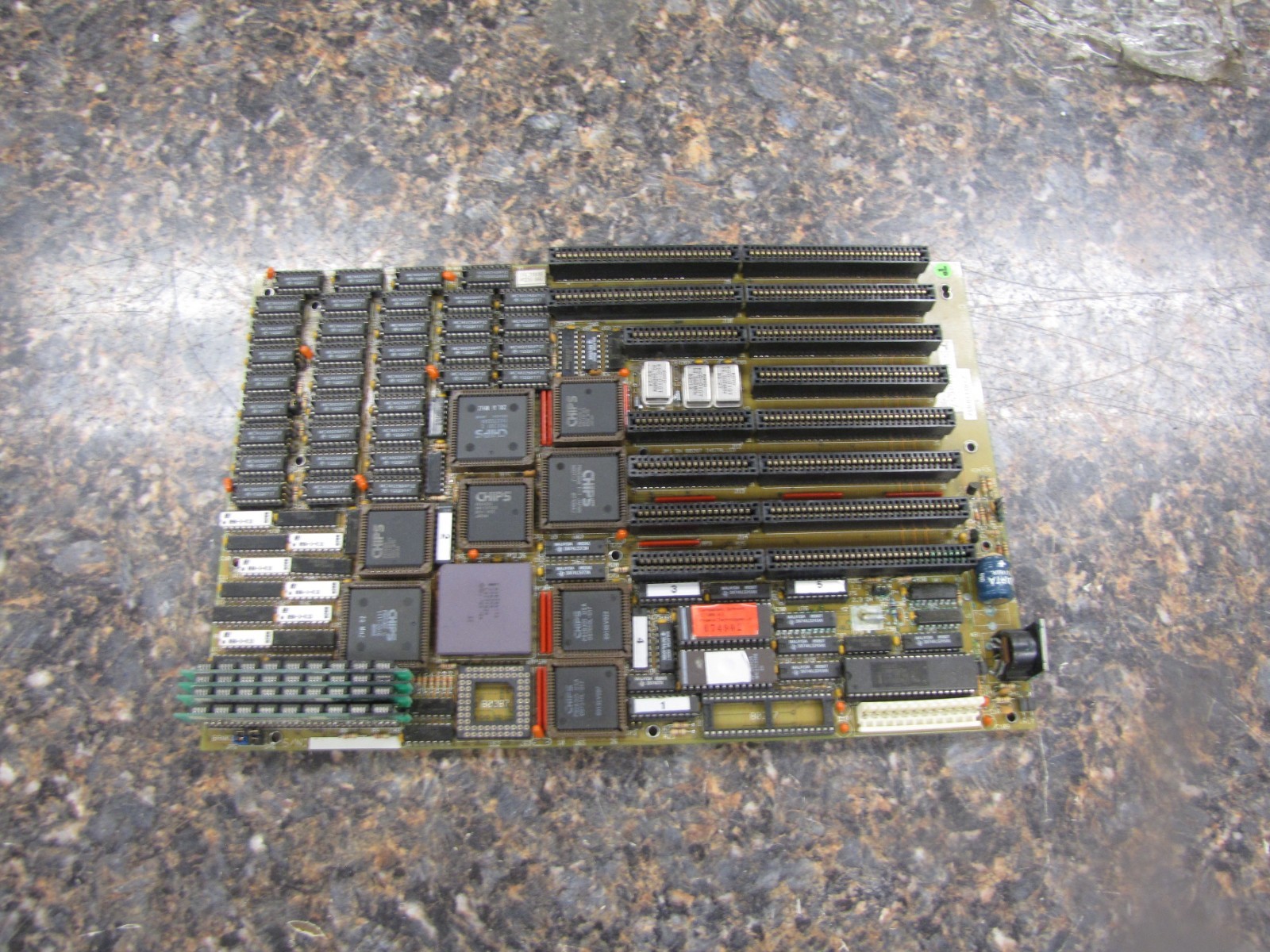 Vintage 1988 Phoenix Technologies CPU Intel A80386-16 Board Motherboard Rev 5.1