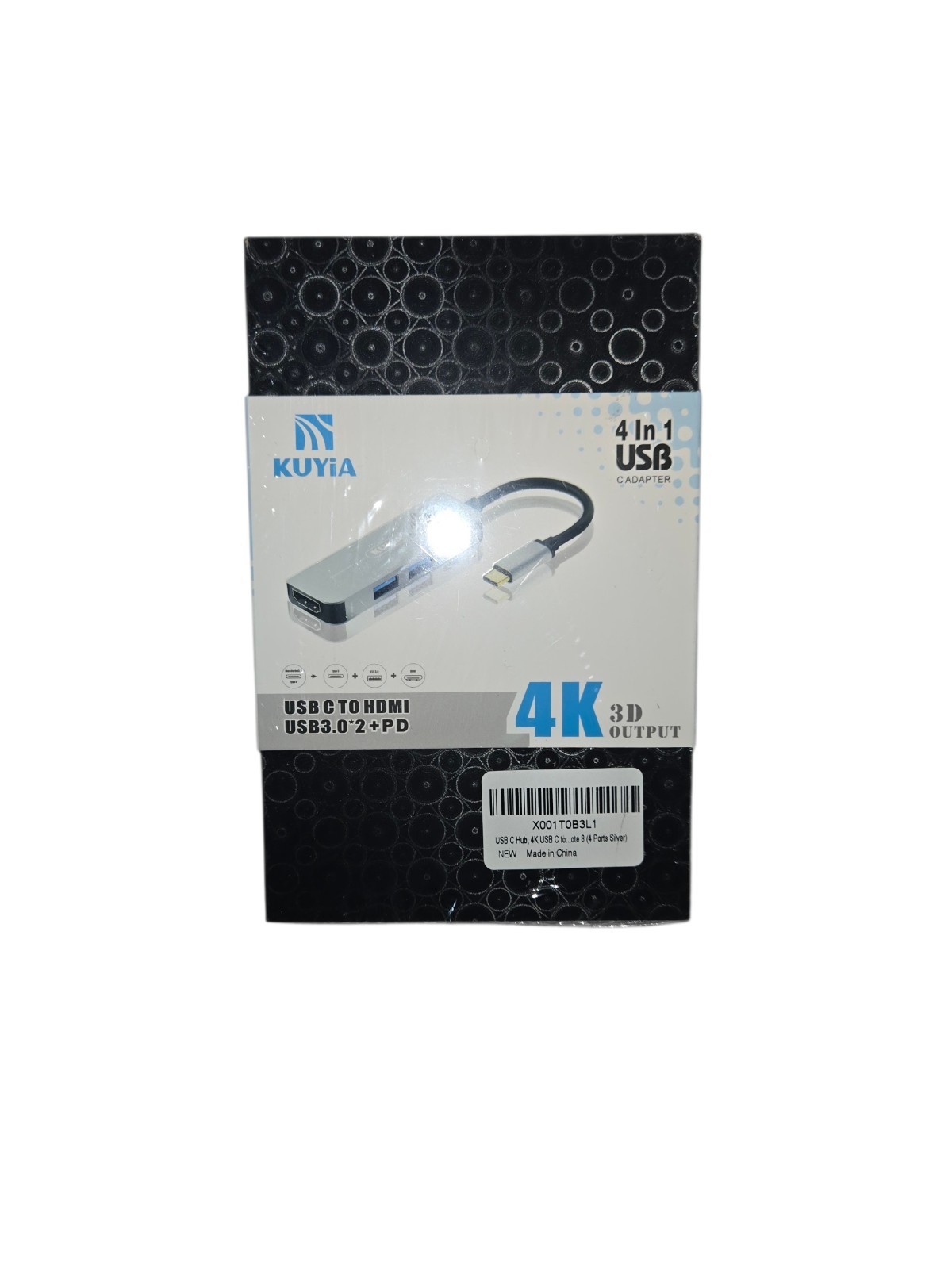 USB C Hub HDMI 4K Type C Hub To USB 3.0 USB 4 in 1 Adapter New