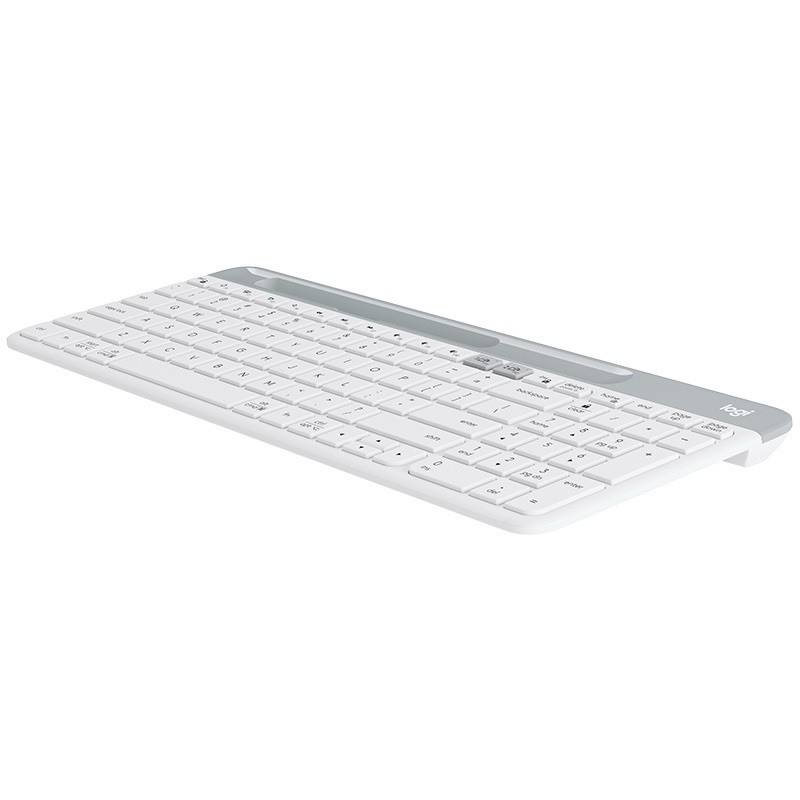 Logitech K585 Multi-Device Wireless Keyboard, Built-in Cradle for Device WHITE