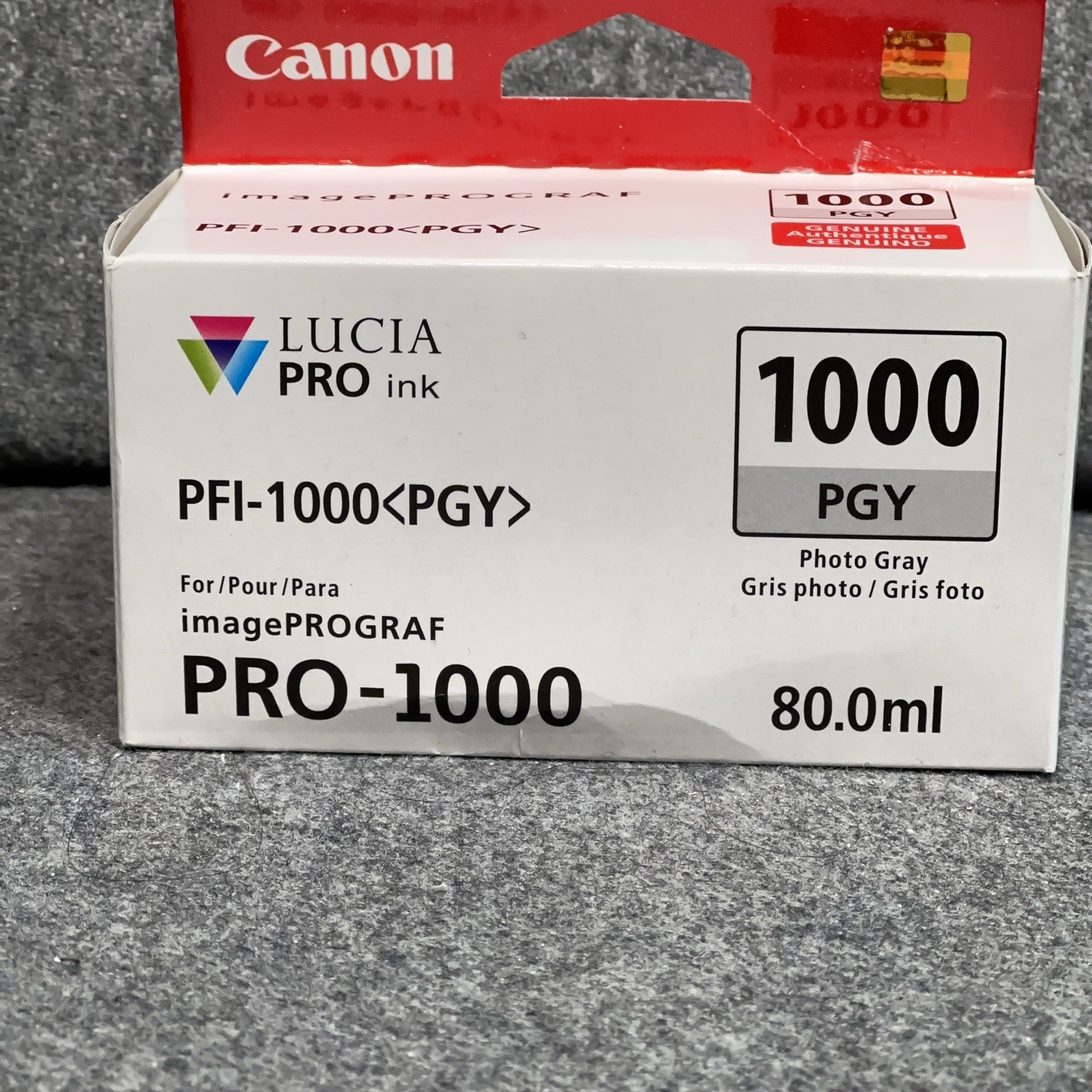 Lucia Pro ink PFI-1000 \PGY Pro-1000 80.0ml Photo Gray 1115H19 Ink Cannon