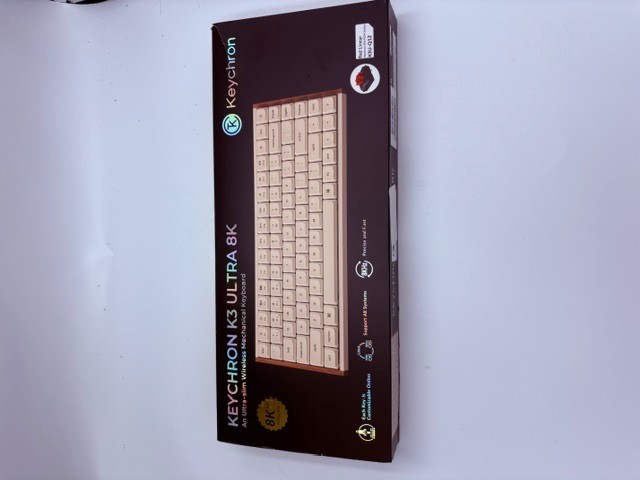 Keychron K3 Ultra 8K Red Linear K3U-Q1Z Wireless Mechanical Keyboard Beige
