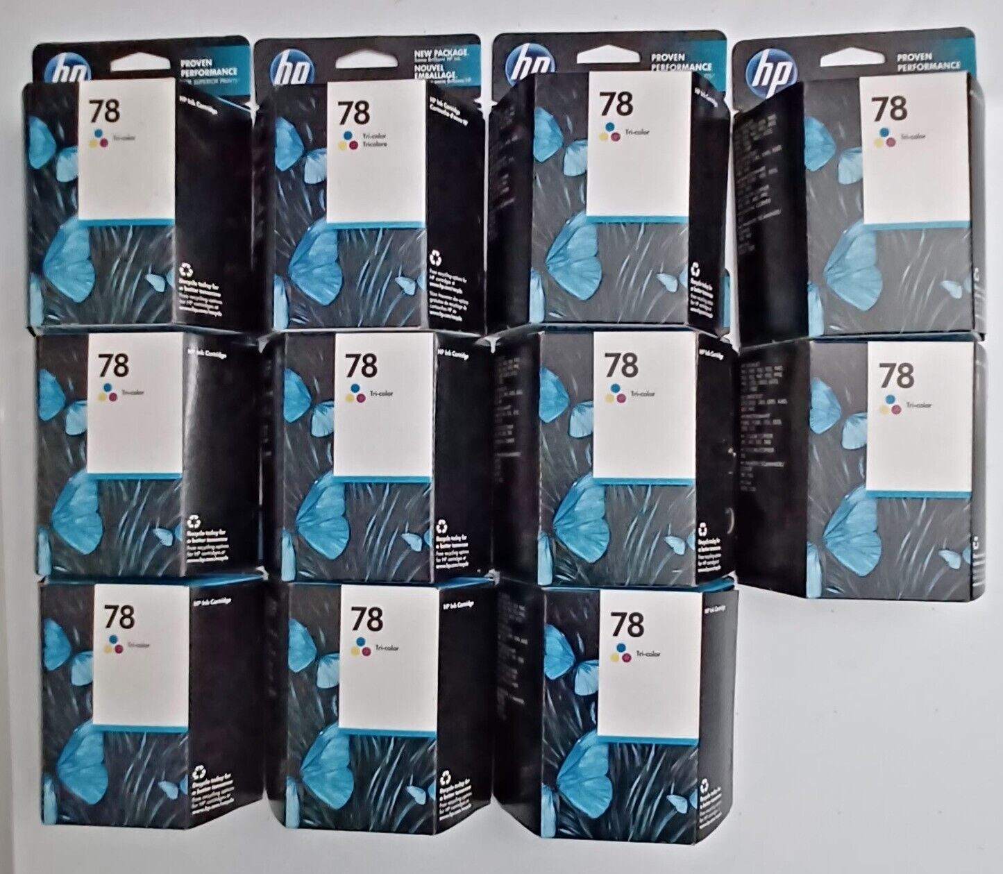 (11) Original OEM HP 78 Tri-Color Ink C6578DN / AN Sealed Expired 2011,2014,2015