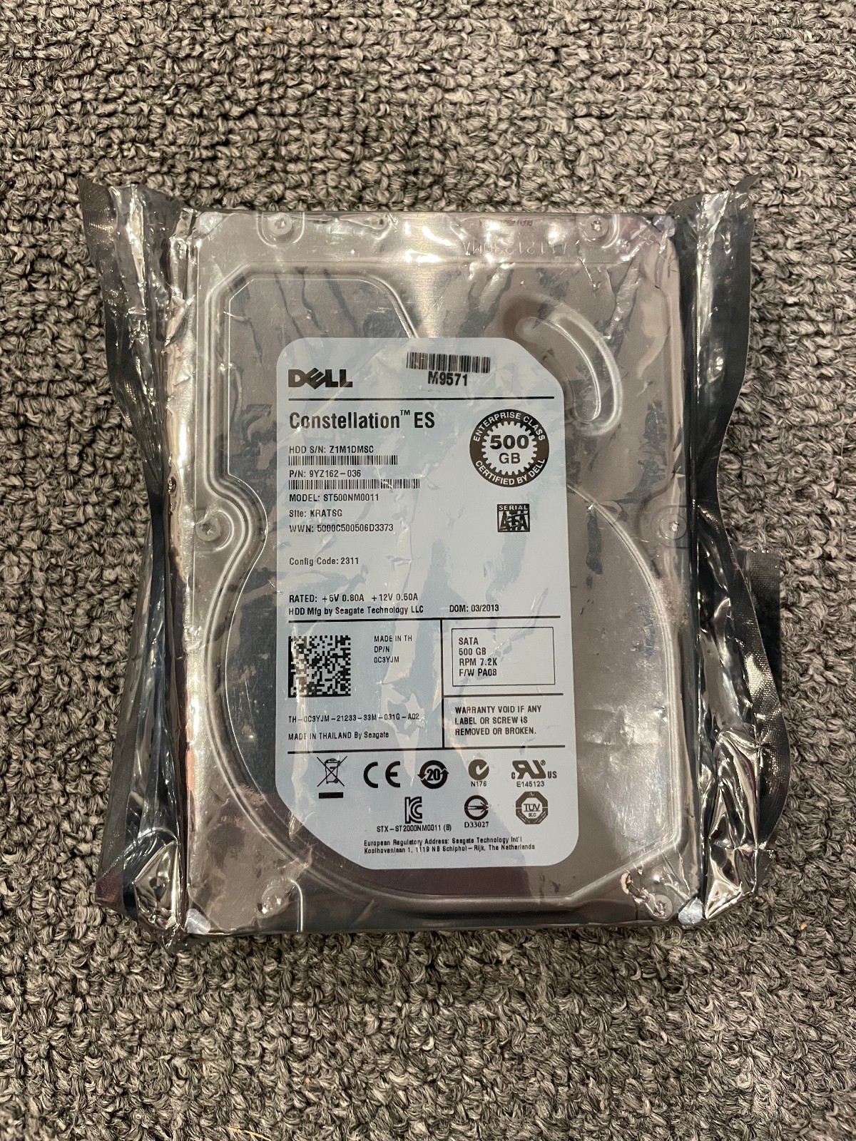 500GB Seagate Constellation ES HDD Hard Drive ST500NM0011 TESTED GOOD HEALTH
