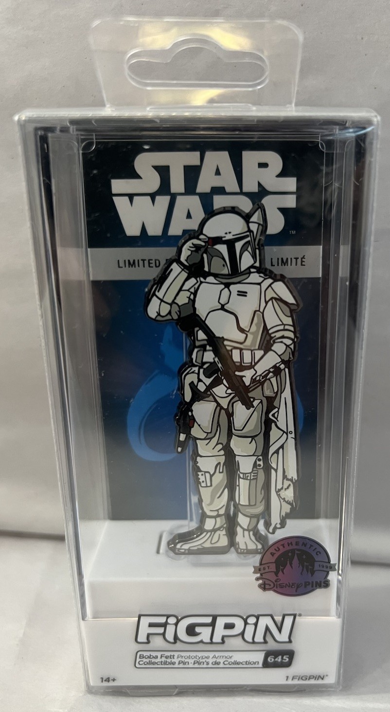 Disney Parks FIGPIN #645 Boba Fett Pin Limited Release Disney Park Exclusive NEW