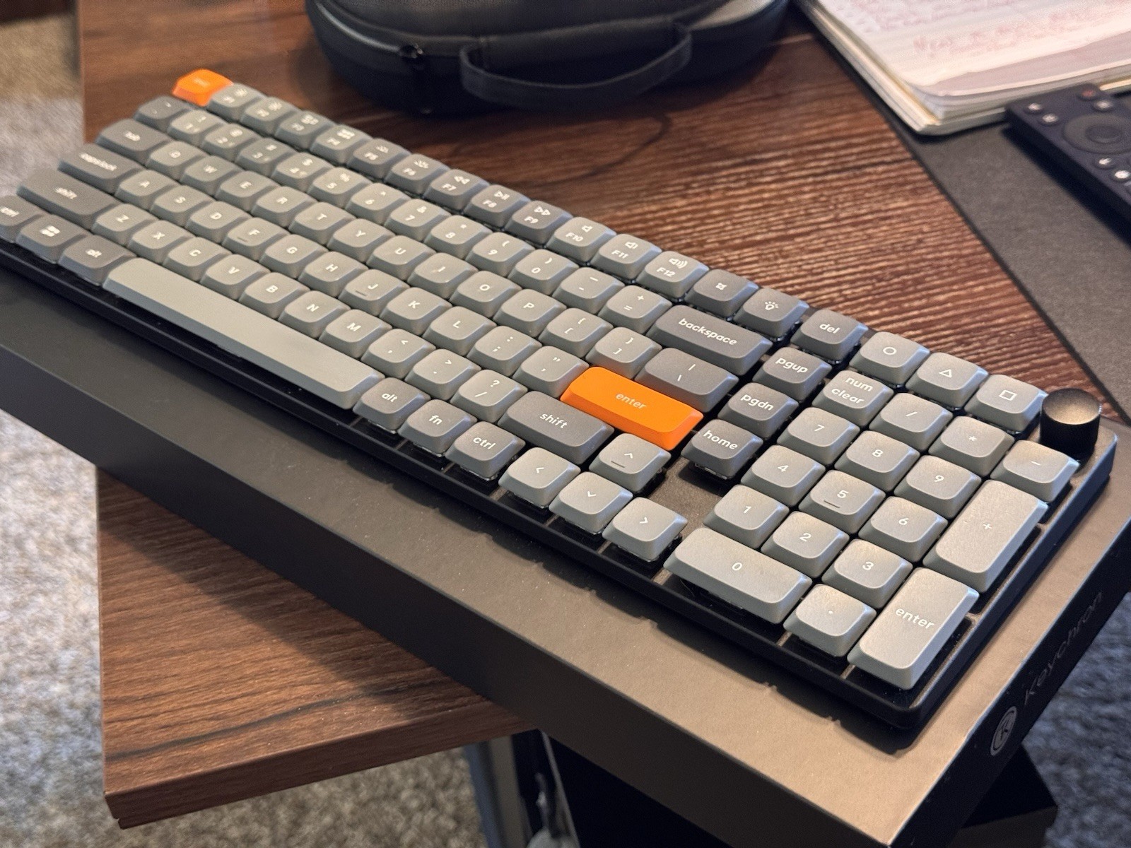 Keychron K17Max QMK/VIA Wireless Mechanical Keyboard RGB - Brown Switch