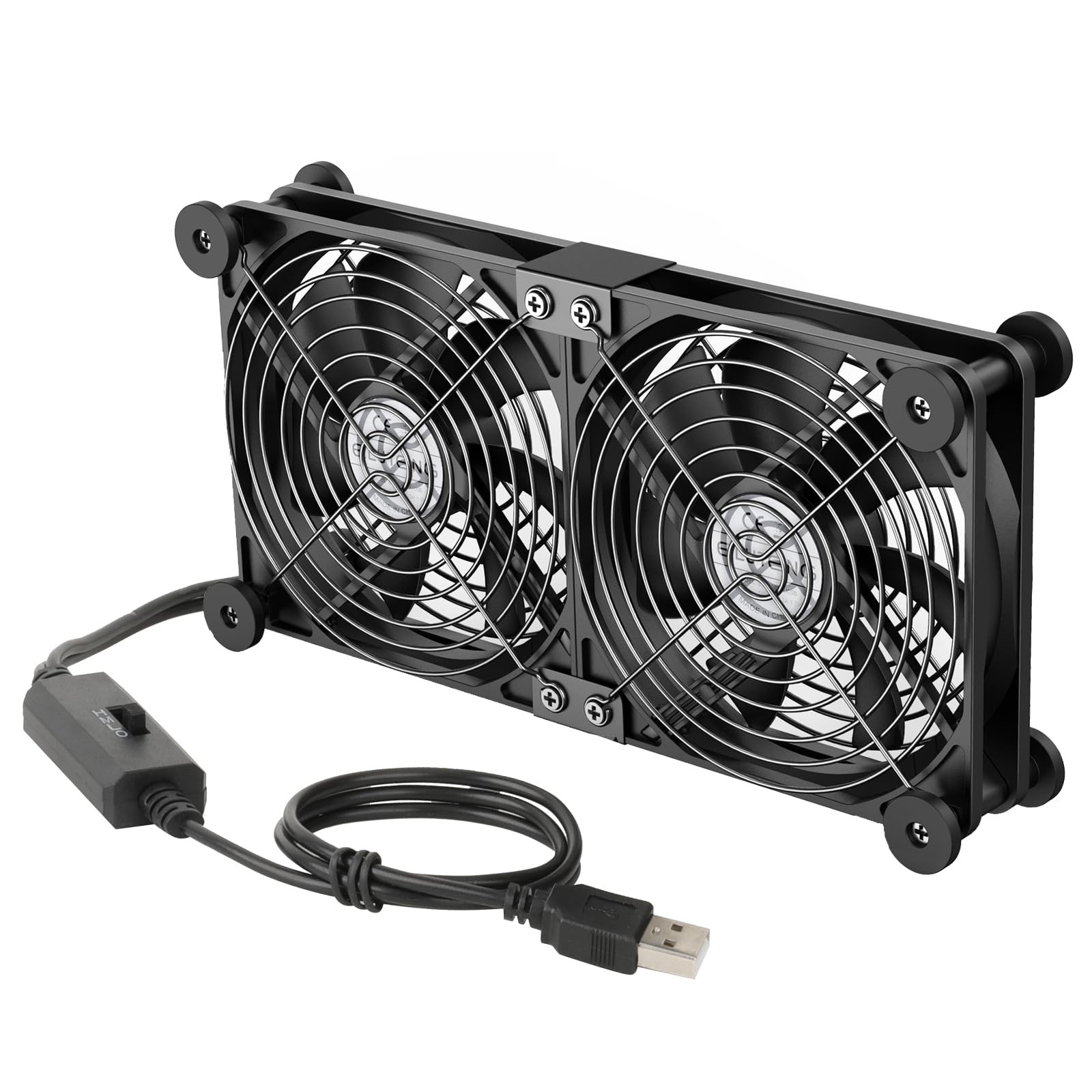 140mm AC USB Cooling Fan 12V Ventilation For Computer Receiver DVR PS Xbox Cabin