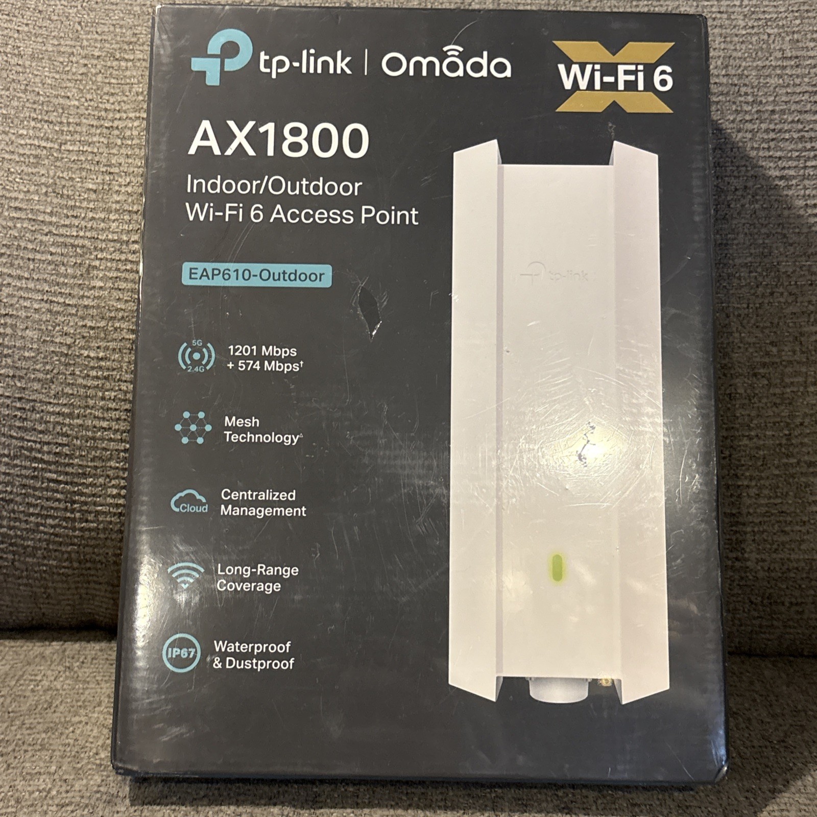 TP-Link Omada AX1800 Indoor/Outdoor Wifi 6 Access Point Router (EAP610-OUTDOOR)