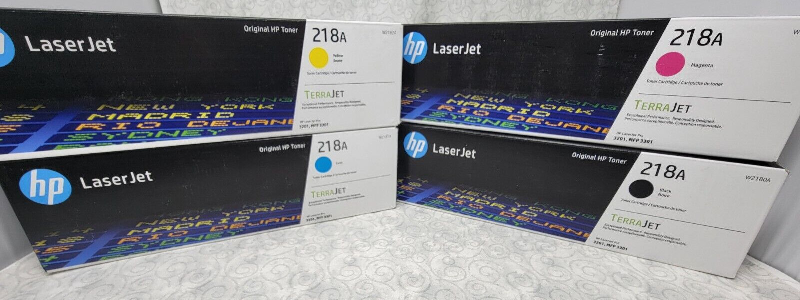 HP 218A Black/Cyan/Magenta/Yellow Standard Yield Toner Cartridge - 4 Pack New