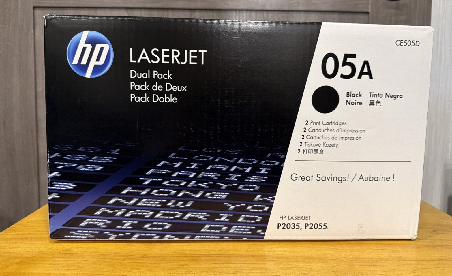 HP LaserJet Dual Pack 05A CE505D Black P2035, P2055 Standard Yield Toner