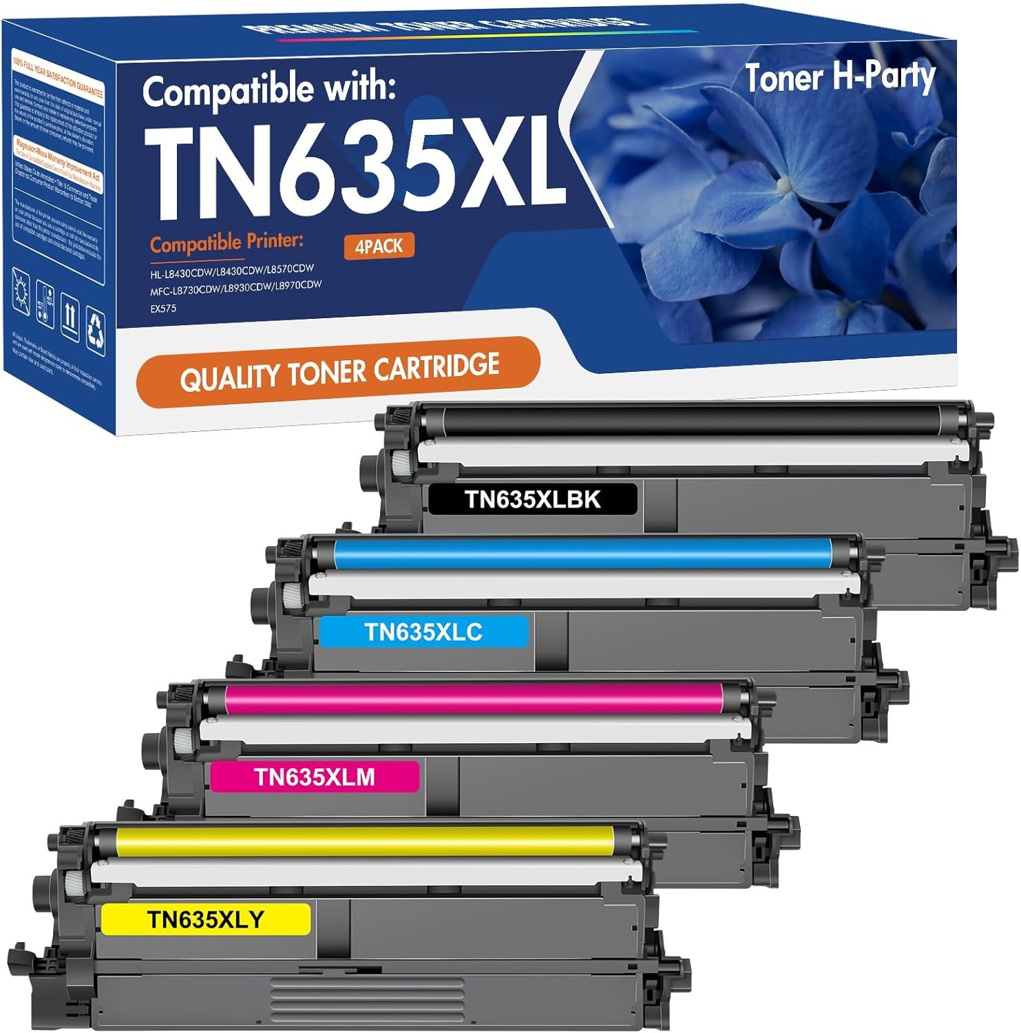 TN635XL / TN-635 High Yield Toner Cartridge for Brother HL & MFC Series Printers