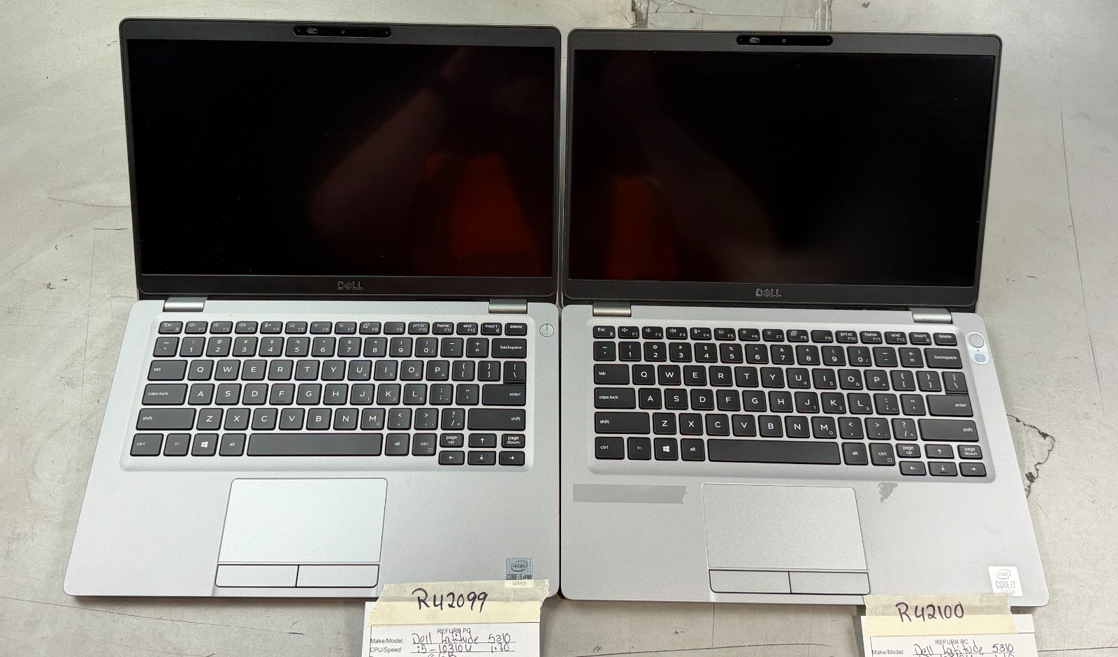 (Lot of 2) Dell Latitude 5310 i5 & i7-10TH GEN / MIX RAM / NO SSD -RL6763