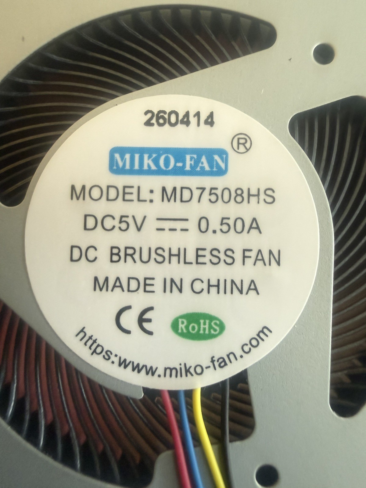 Mini PC CPU Cooling Fan for Miko SER4 SER 4 BF07507H05FP DC 5V 0.5A 4PIN MD75