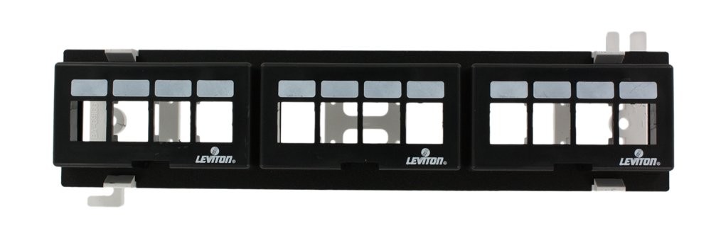 QuickPort 12-Port Multimedia Patch Block with Mounting Bracket, 47689-QP