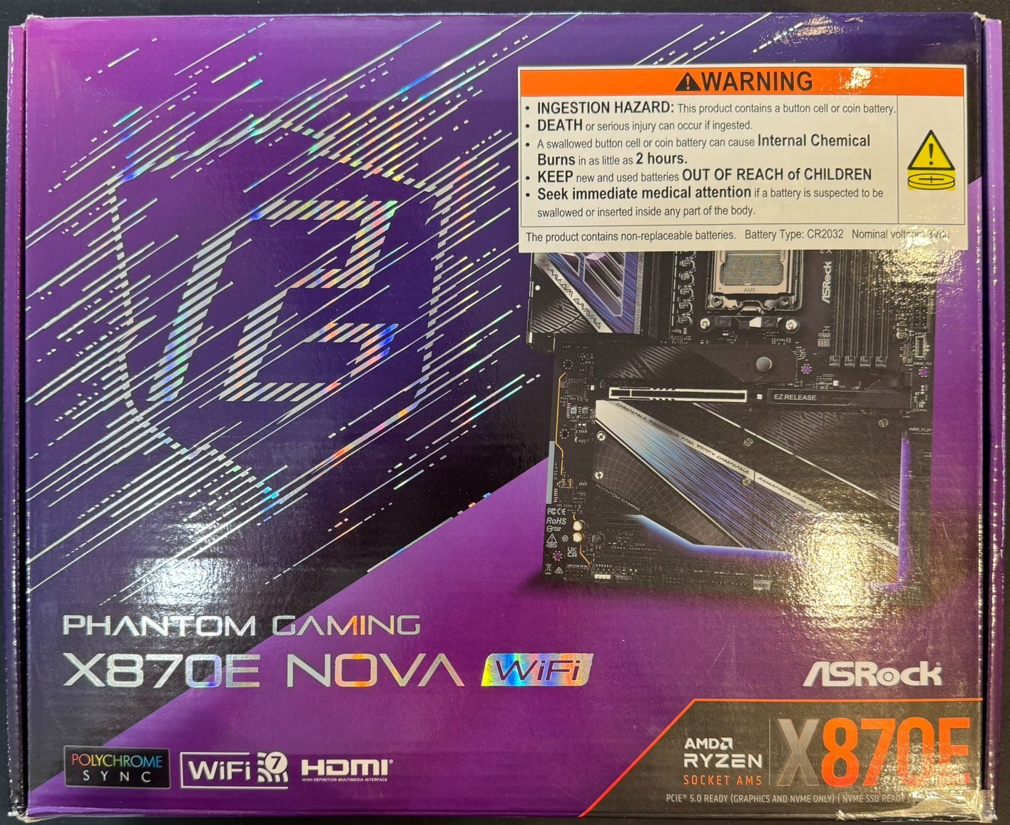 [READ] ASRock X870E NOVA WIFI AM5 AMD DDR5 X870E SATA 6Gb/s ATX Motherboard