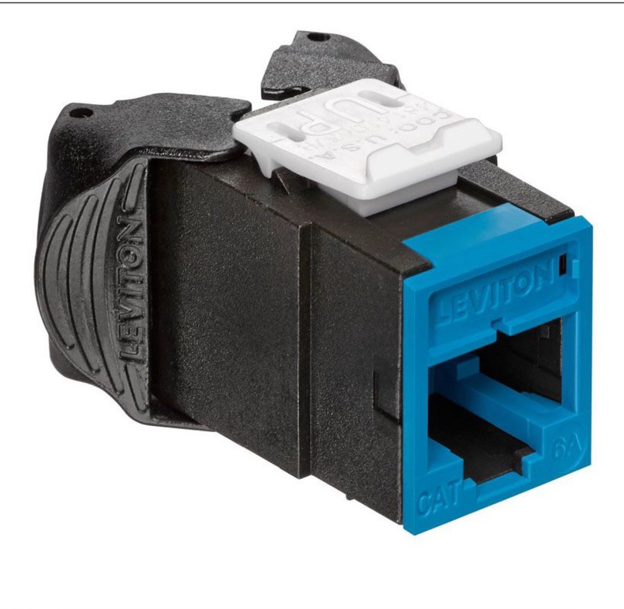 Leviton 6AUJK-RL6 Atlas-X1 QuickPort Cat 6A UTP Blue Jack New Keystone 