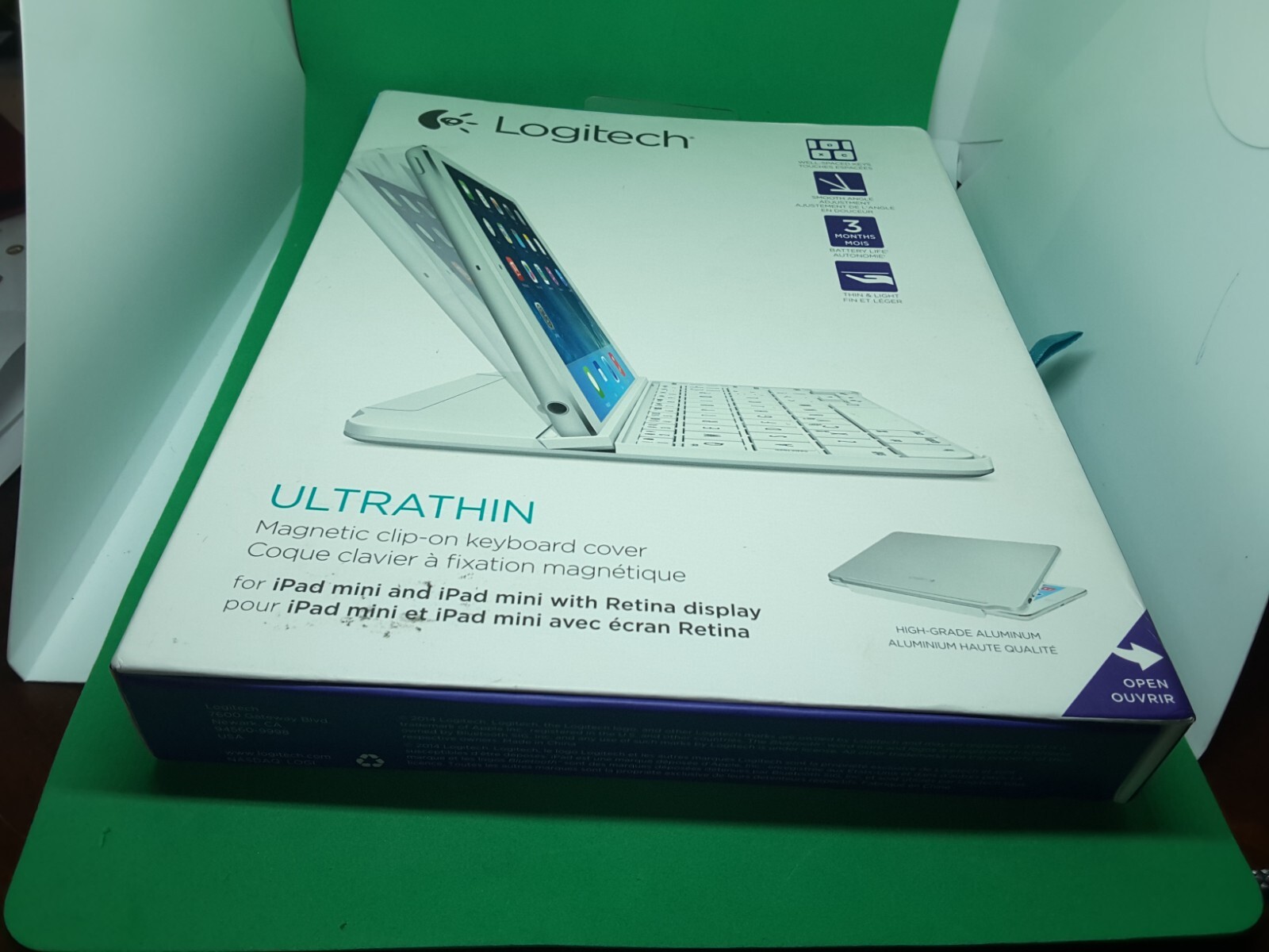Logitech ultrathin keyboard cover for iPad Air/new/clip-on 920-006260x