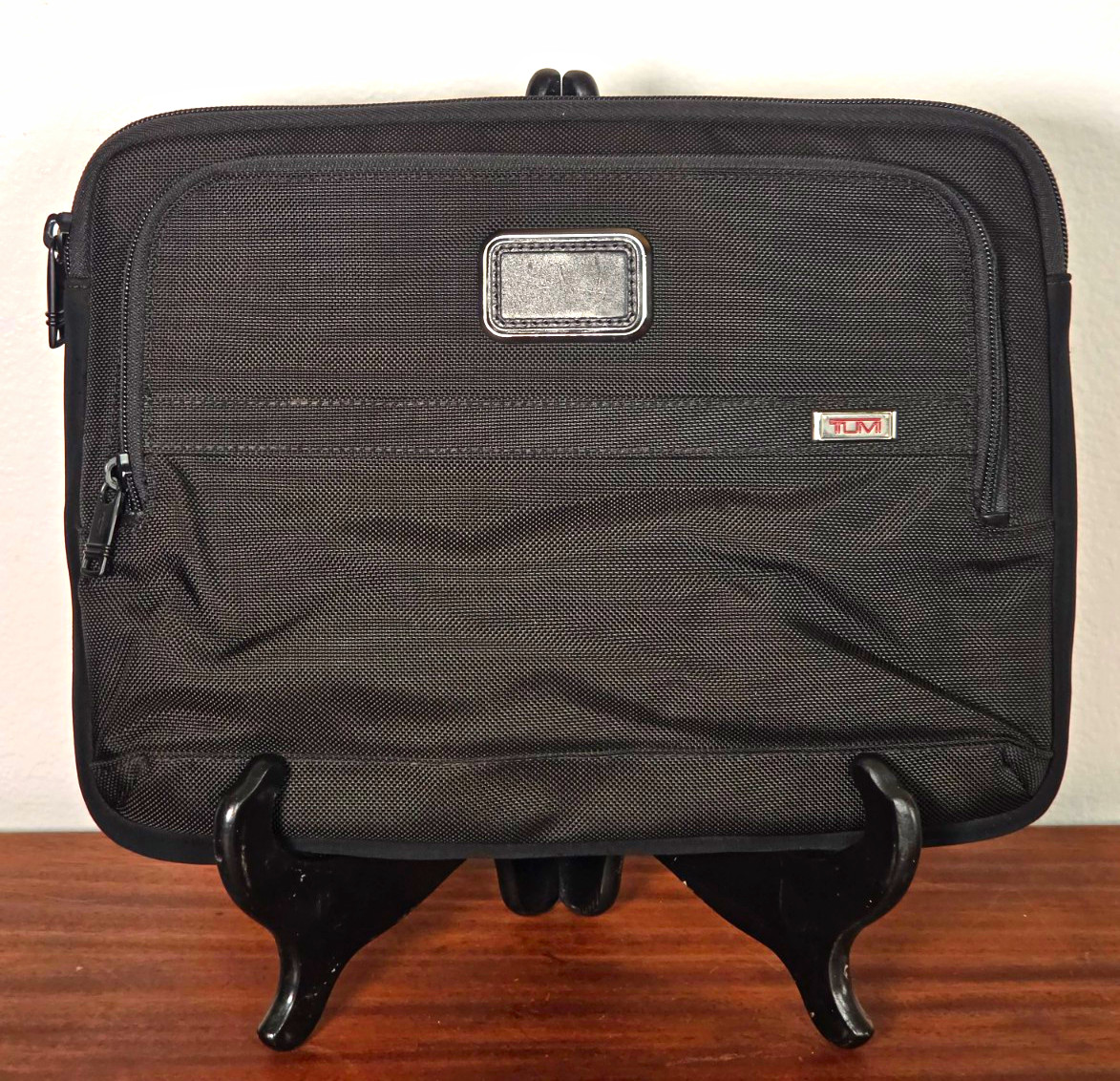 TUMI Alpha 3 Medium 13" Laptop Sleeve Black Ballistic Nylon Case 117251-1041
