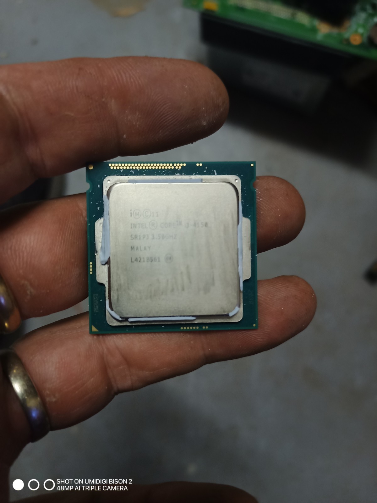 Intel Core i3-4150 desktop processor with a 3.50 GHz clock speed