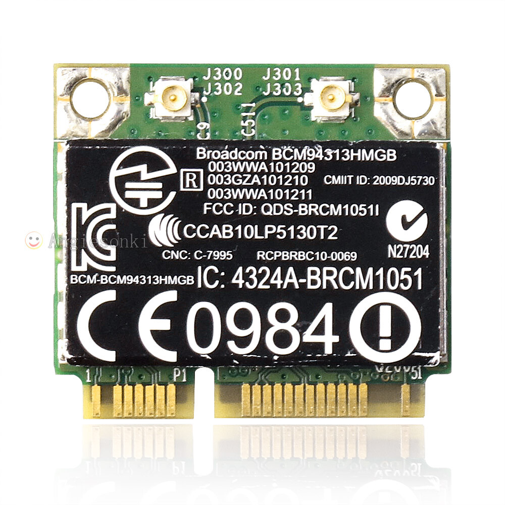 HP Broadcom BCM94313HMGB 802.11b/g/n WiFi + 20702 Bluetooth 4.0 Combo Adapter