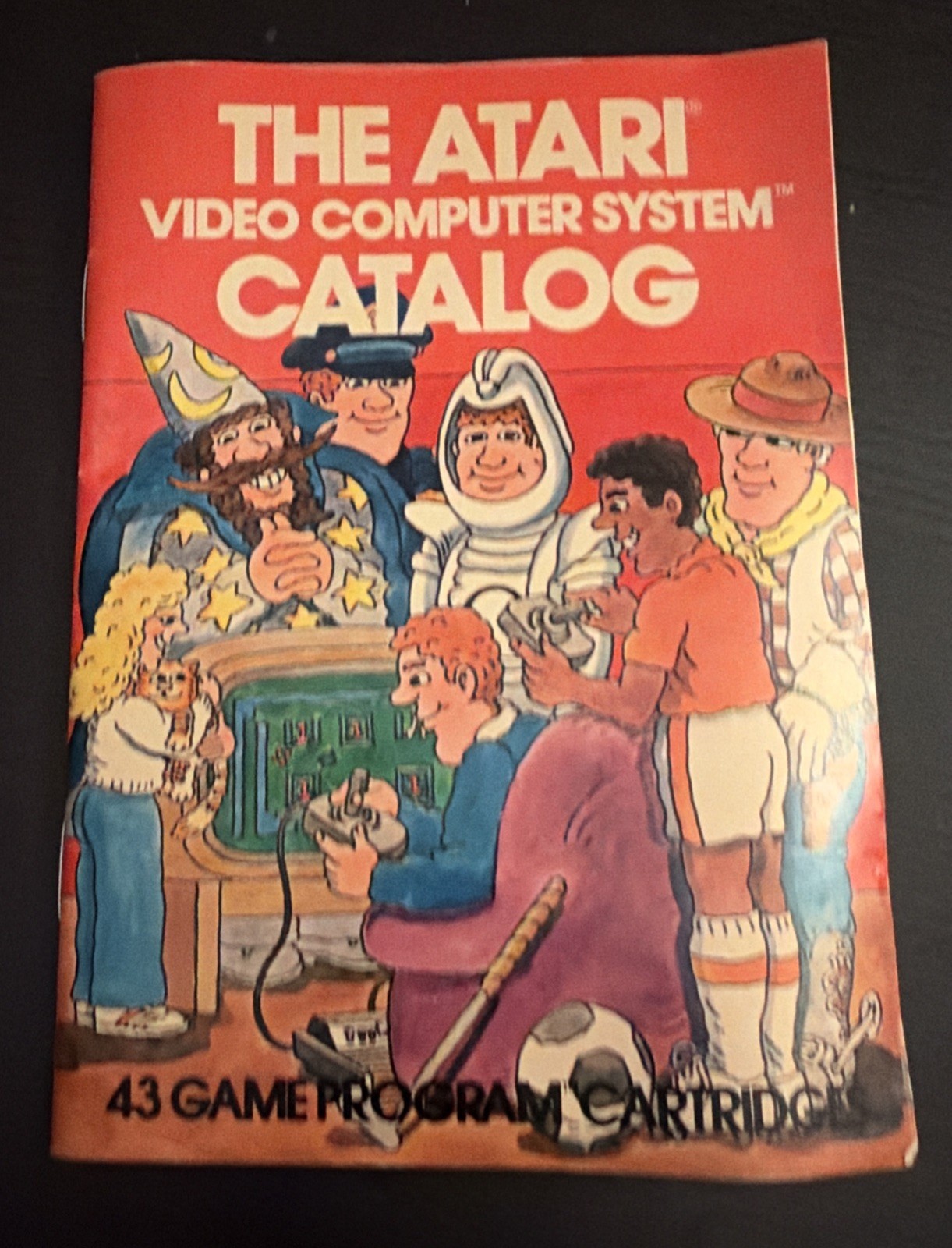 VINTAGE 1981 THE ATARI VIDEO COMPUTER SYSTEM CATALOG 43 GAME PROGRAM CARTRIDGES