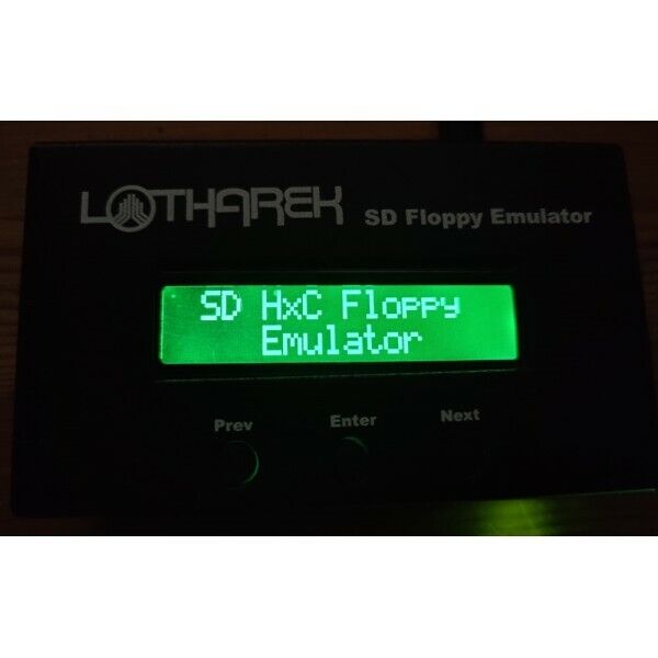 HxC SD MAX Floppy Emulator (green LCD - green background, green characters)