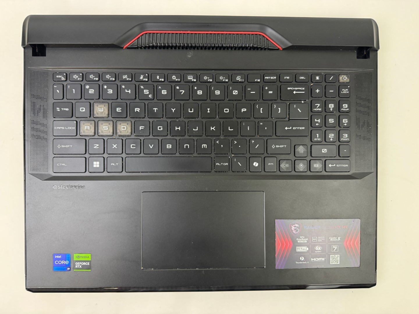 Keyboard Palmrest Bottom for MSI Raider GE78HX-14V