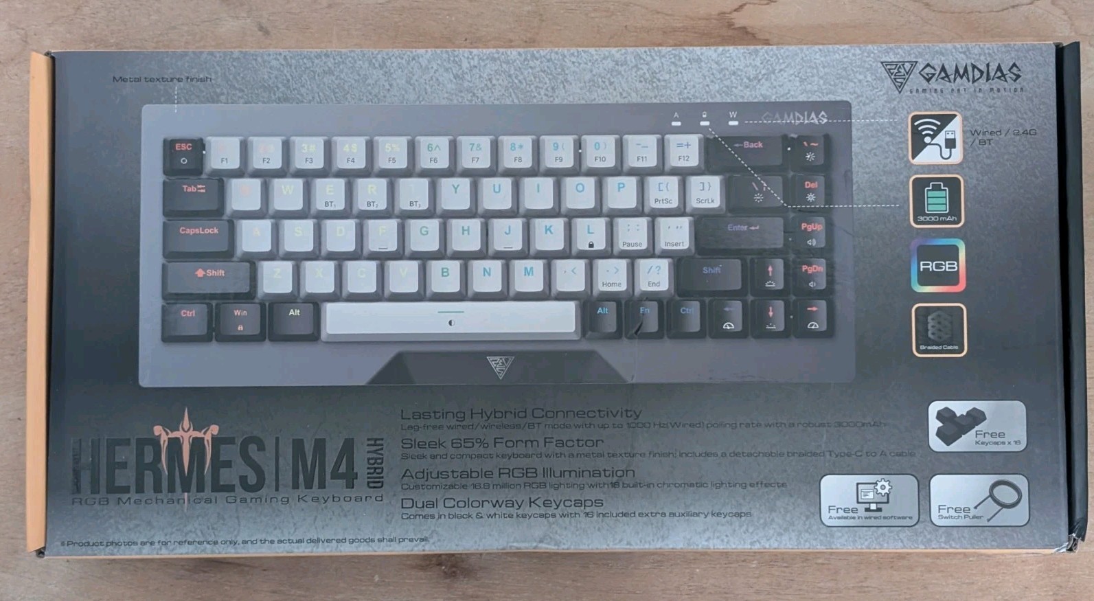 Gamdias HERMES M4 Hybred Wired RGB USB Mechanical COMPACT Keyboard NEW