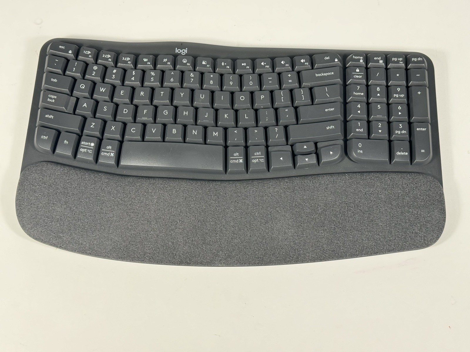 Logitech Wave Keys MK670 Combo Ergonomic Wireless Keyboard Only No Dongle