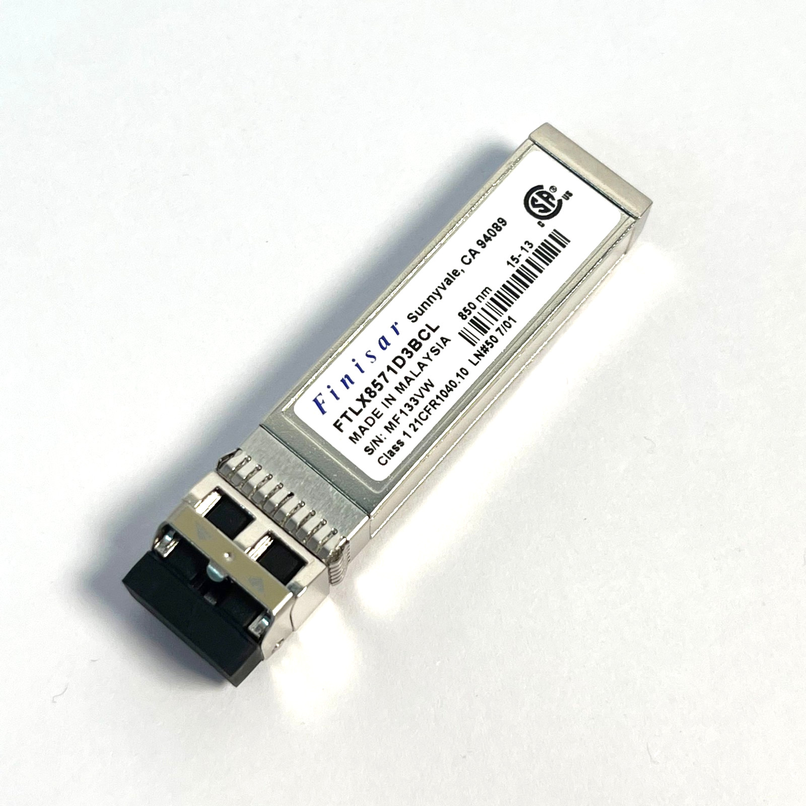 Finisar FTLX8571D3BCL SFP+SR/SW 10Gb/s 850nm Multimode SFP+