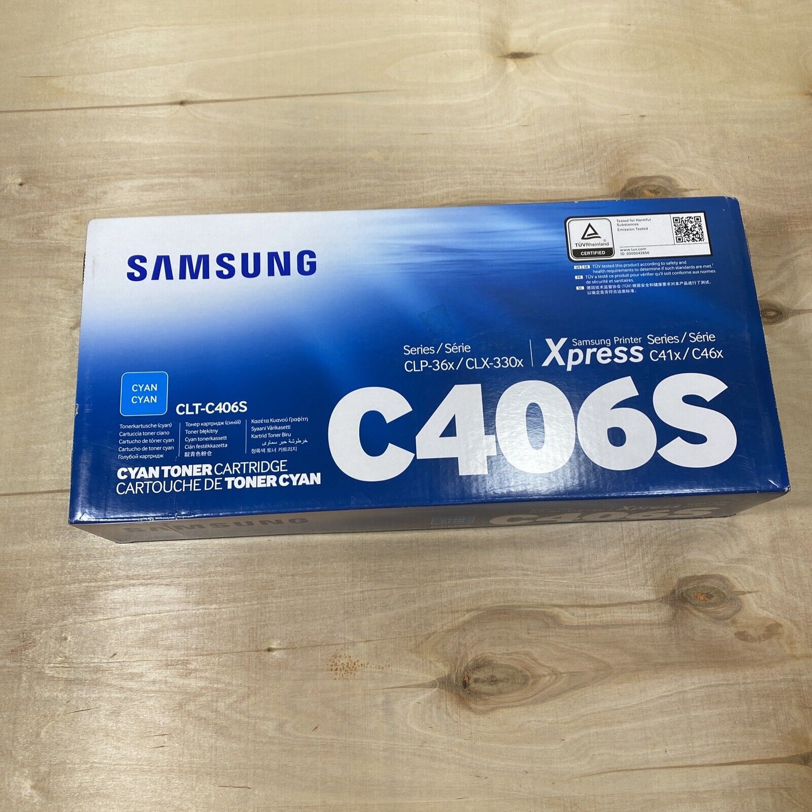 Genuine Samsung C406S Toner Cartridge Cyan CLT-C406S