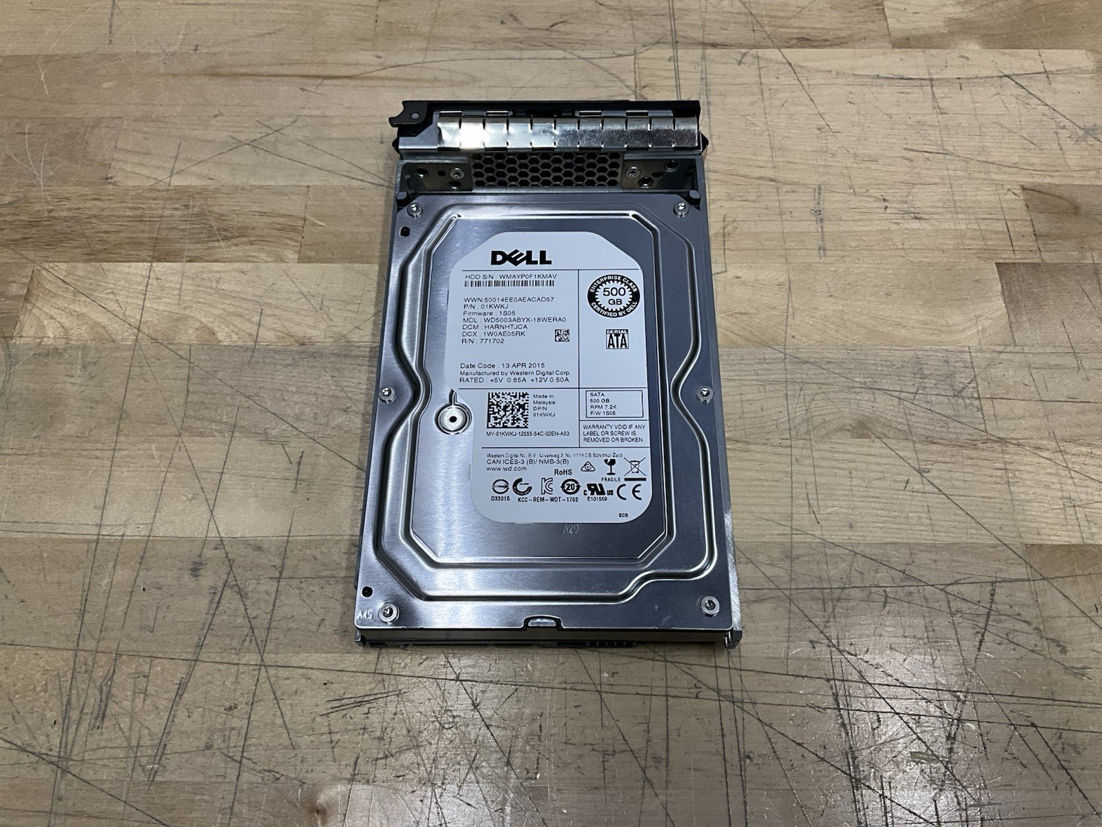 Dell 1KWKJ 01KWKJ / Western Digital WD5003ABYX 500GB SATA 7200RPM Enterprise HDD