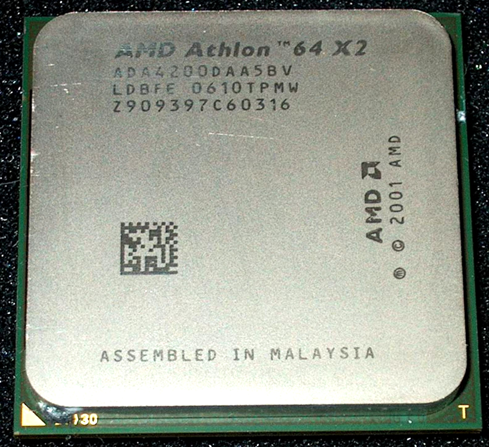 AMD ATHLON 64 X 2  4200+  2.2 GHZ  DUAL CORE PROCESSOR, ADA4200DAA5BV,  SKT. 939