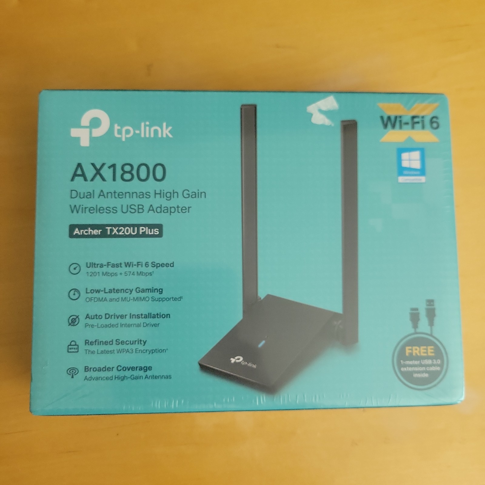 TP-Link Archer TX20U Plus AX1800 WiFi 6 Dual Band USB Adapter (US) - NEW