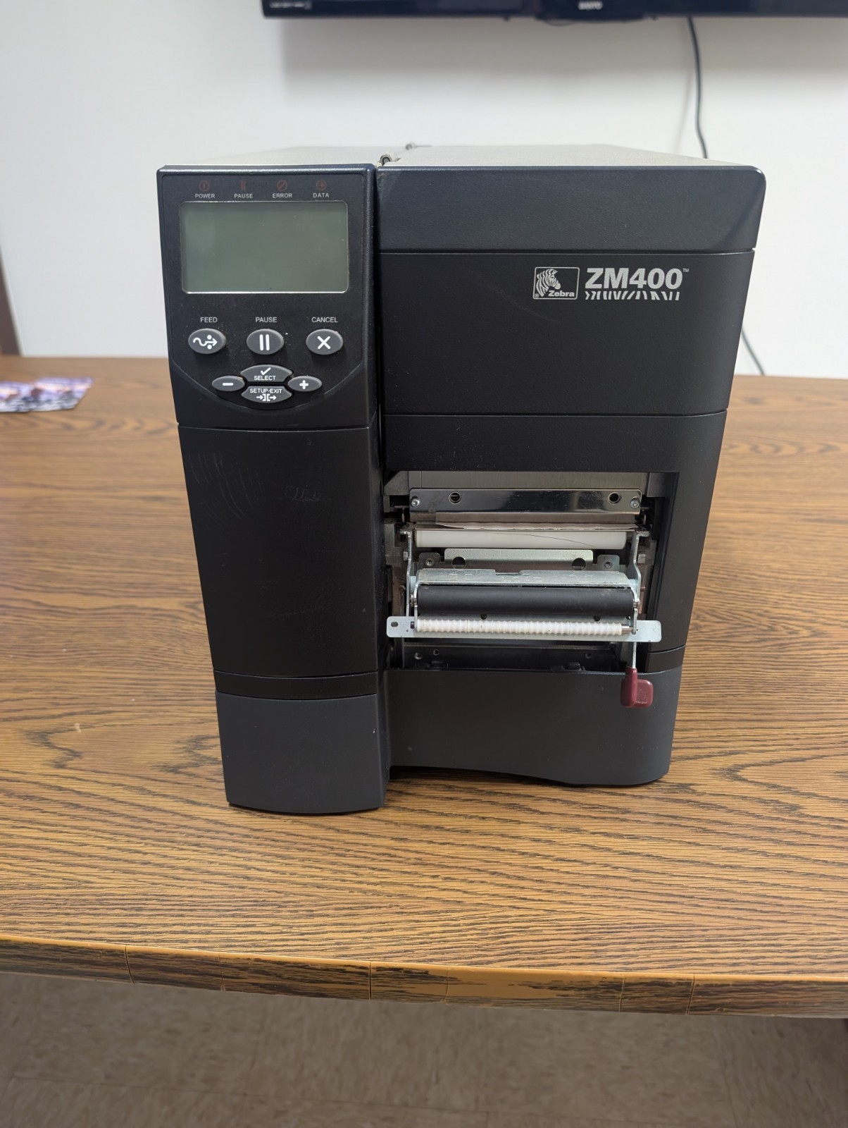 ZEBRA ZM400 ZM400-2001-0100T Thermal Label barcode Printer w/ Power Cord-Tessted