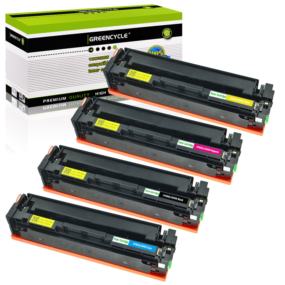 4 SET Combo Color Toner Fits for Canon 045 MF634Cdw MF632Cdw LBP612Cdw MF631cn