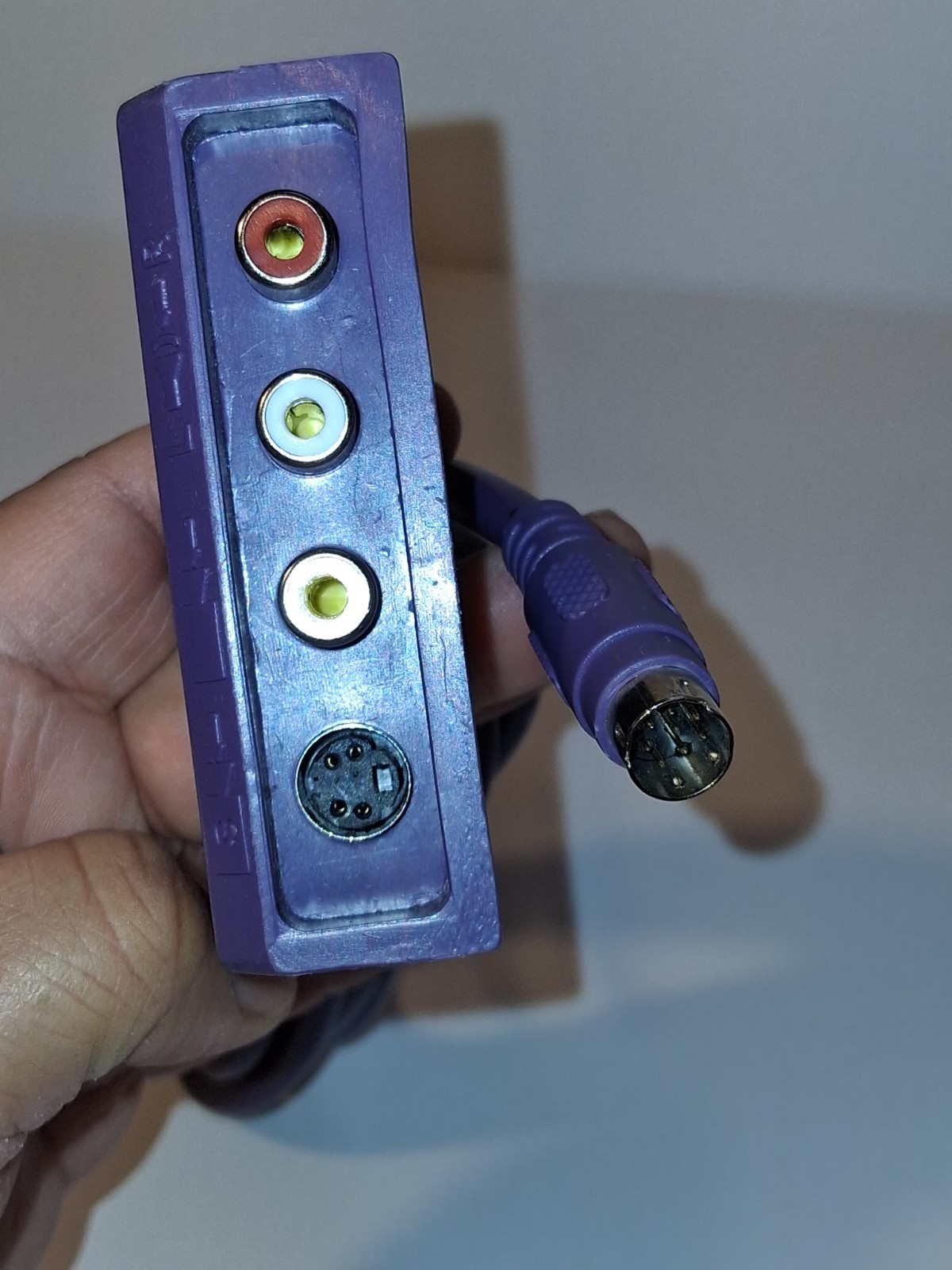 ATI All In Wonder Radeon S-Video/Composite Graphics Card Cable - Purple Brick