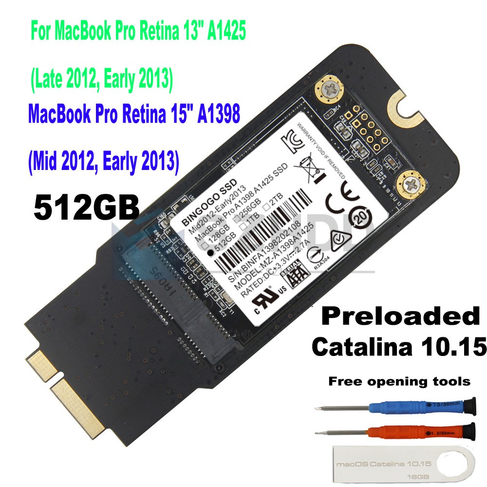 NEW 512GB SSD For 2012 2013 APPLE Macbook Pro Retina A1425 A1398 IMAC A1418
