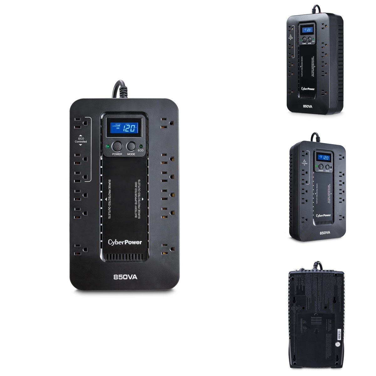 CyberPower EC850LCD Ecologic UPS Battery Backup And Surge Protector