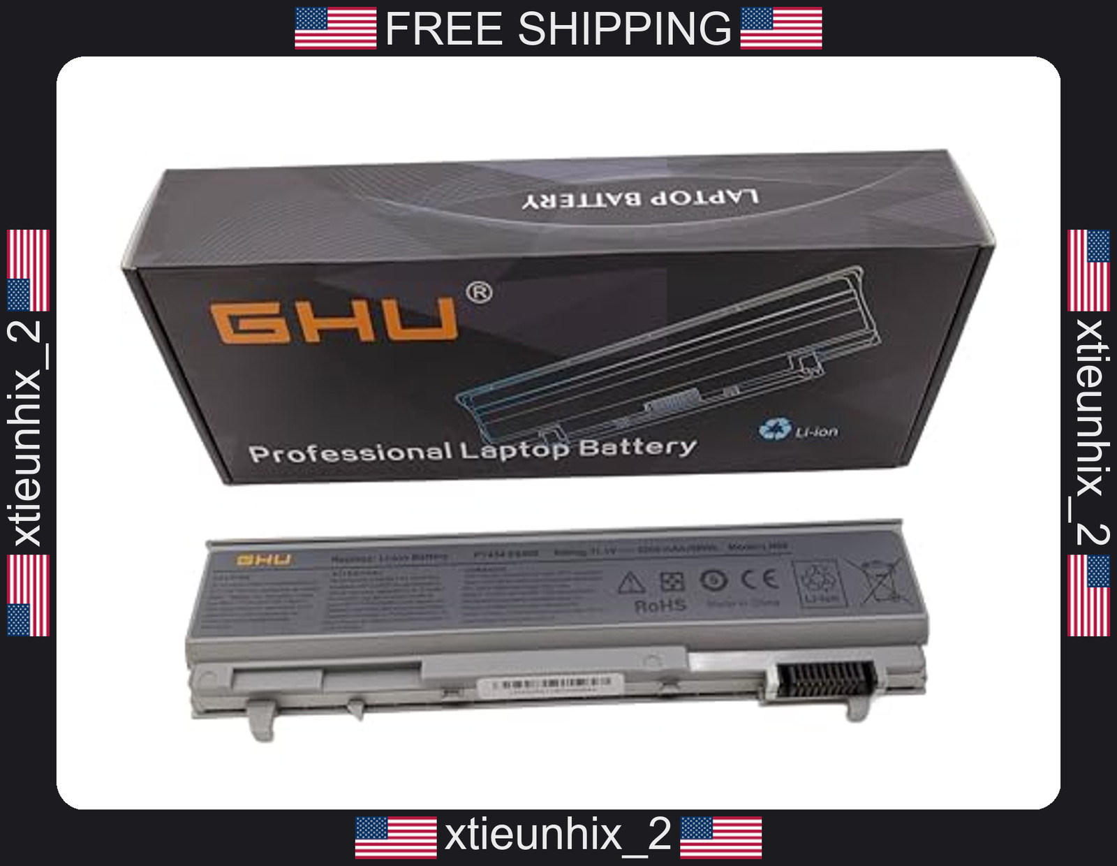Dell Latitude E6400 E6410 E6500 E6510 58Wh 6-Cell Battery Replacement